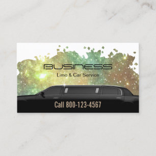 Carte De Visite Limousine Limo et service de voiture Parties scint