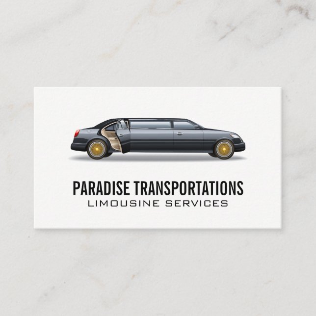 Carte De Visite Limousine Services (Devant)