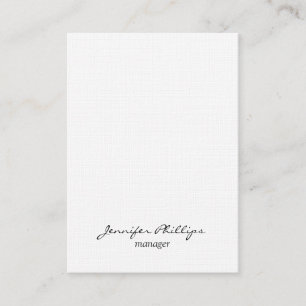 Carte De Visite Lin Chubby Moderne Design Professionnel
