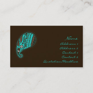 Carte De Visite L'Inde ! Teal • Profilecard