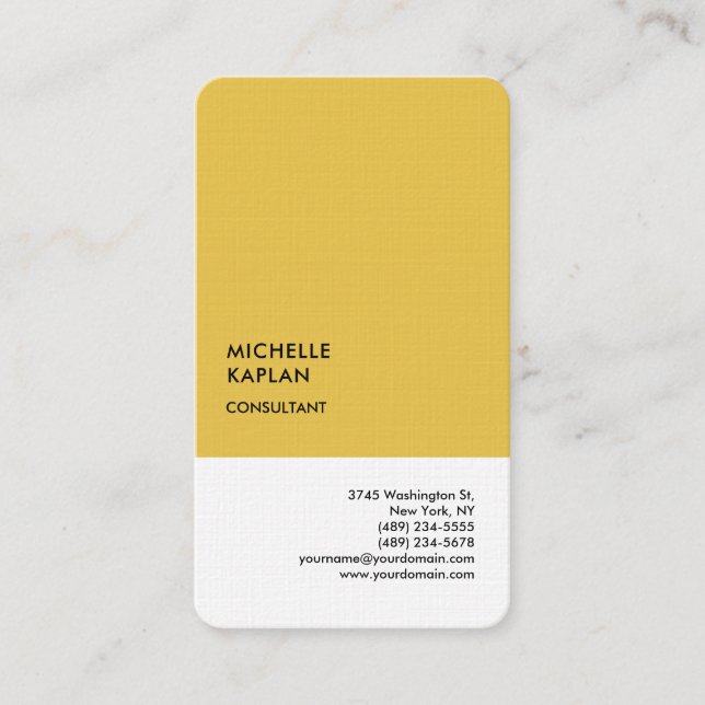 Carte De Visite Linen Professional Exclusive Spéciale Unique (Devant)