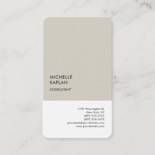 Carte De Visite Linen Professional Exclusive Spéciale Unique
