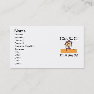 Carte De Visite L'infirmière I peut le fixer T-shirts et cadeaux