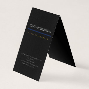 Carte De Visite Linge de luxe minimaliste noir de qualité supérieu