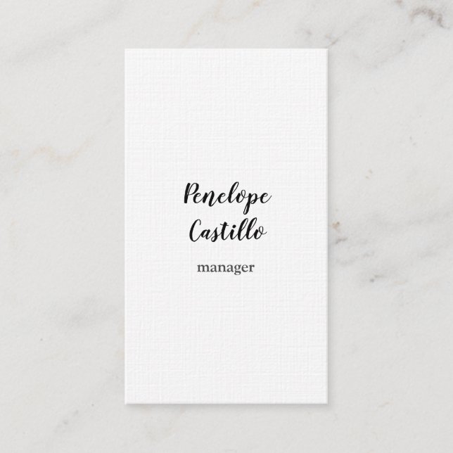 Carte De Visite Linge de maison simple et simple professionnel (Devant)