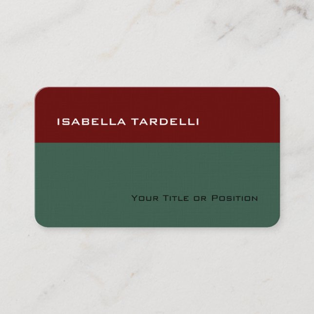 Carte De Visite Linge de qualité supérieure simple et élégant (Devant)