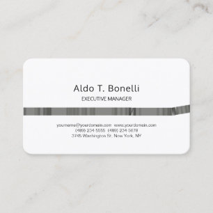 Carte De Visite Linge Moderne minimaliste Gris clair blanc