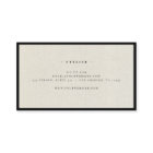 Linge naturel de luxe monogramme minimal