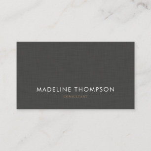 Carte De Visite Linge noir professionnel simple