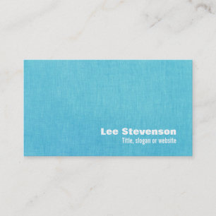 Carte De Visite Linge turquoise simple