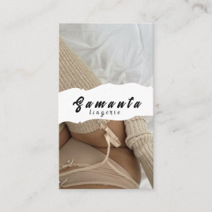 Carte de visite lingerie