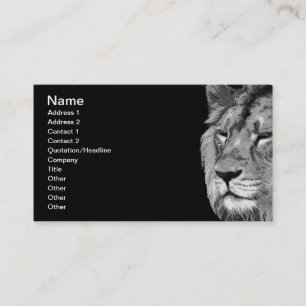 Carte De Visite Lion