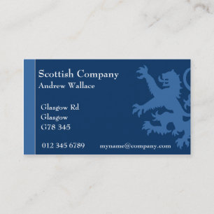 Carte De Visite Lion effréné de l'Ecosse