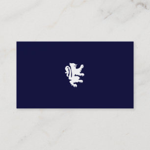 Carte De Visite LION MAJESTUEUX dans le BLEU DE MINUIT