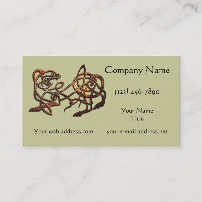 Carte De Visite Lion Norse (Devant)