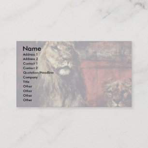 Carte De Visite Lion par Meyerheim Paul Friedrich (la meilleure