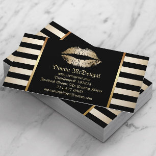 Carte De Visite Lipsense Lipstick Distributeur Moderne Lips Or