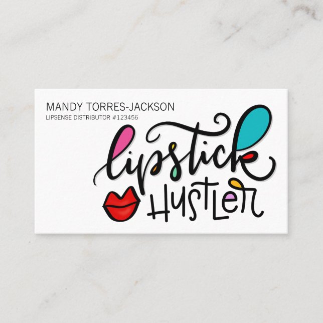 Carte De Visite Lipstick Hustler (Devant)