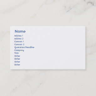 Carte De Visite L'Israël - affaires