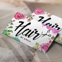 Liste de cheveux Elégante aquarelle Floral Salon
