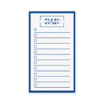 Liste de choses à faire avec monogramme moderne bl
