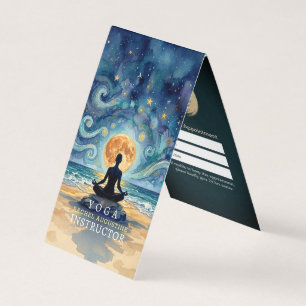 Carte De Visite Liste de prix Yoga Méditation Ciel Nocturne Étoilé