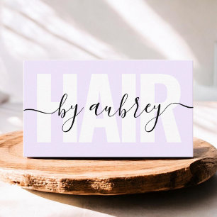 Carte De Visite Liste minimaliste des coiffures pour écriture man