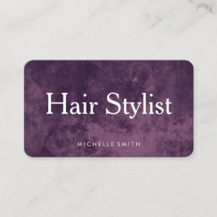 Carte De Visite Liste moderne des cheveux Grunge