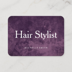 Carte De Visite Liste moderne des cheveux Grunge