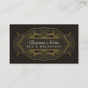Carte De Visite Lit fleuri de Signage de Flourish - et - CHAMBRE