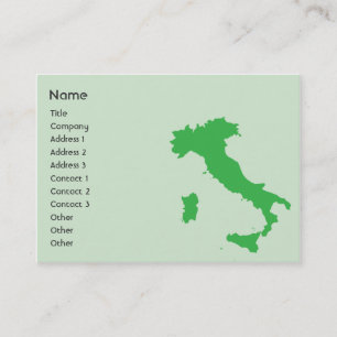 Carte De Visite L'Italie - potelée