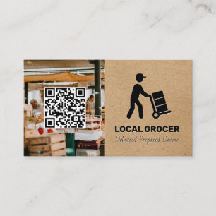 Carte De Visite Livraison alimentaire Marché des agriculteurs