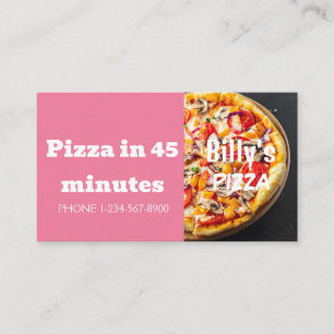 Carte De Visite Livraison de pizza Offre de remise