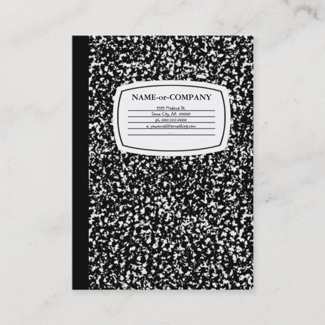 Carte De Visite livre de composition (Devant)