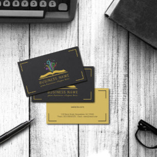 Carte De Visite Livre de librairie magique d'auteur d'imaginaire