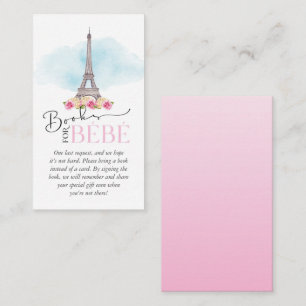 Carte De Visite Livres pour Baby shower Bébé Insérer