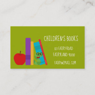 Carte De Visite Livres pour enfants Librairie pour enfants et joue