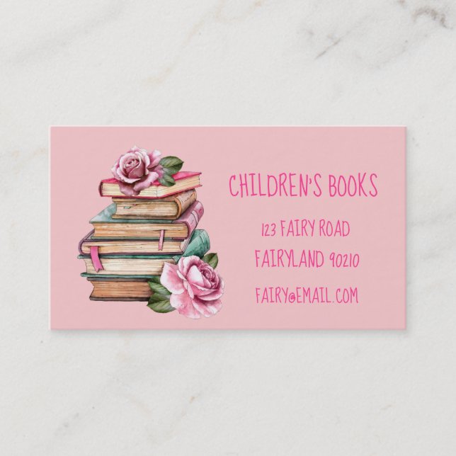 Carte De Visite Livres pour enfants Librairie pour enfants et joue (Devant)