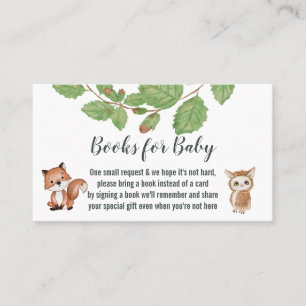 Carte De Visite Livres Pour Les Animaux De Bois De Foyer Pour Enfa