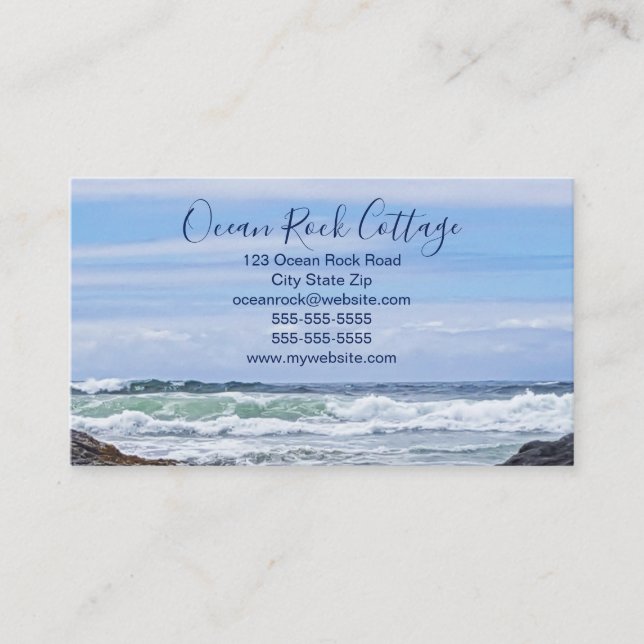 Carte De Visite Location de vacances à Ocean Rock Beach House (Devant)