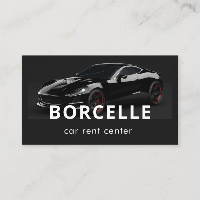 Carte De Visite Location De Voitures Et Service De Chauffeur | Lux (Devant)