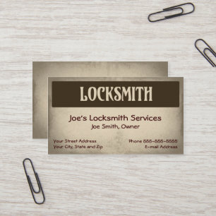 Carte de visite Locksmith