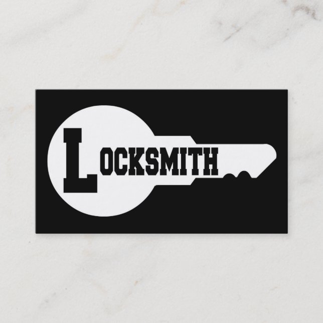 Carte de visite Locksmith Word (Devant)