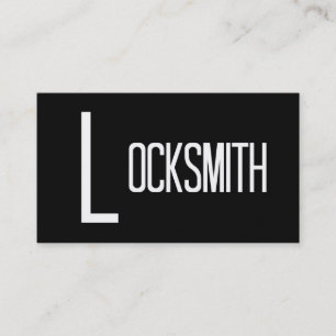 Carte de visite Locksmith Word