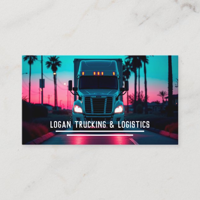 Carte De Visite Logistique du camionnage (Devant)