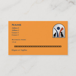 Carte De Visite Logo animal vétérinaire fait sur commande avec l