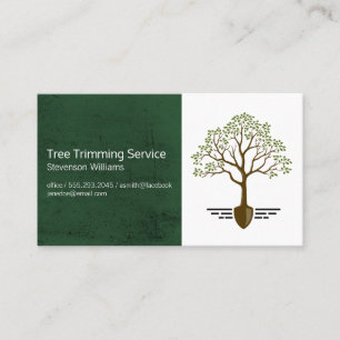 Carte De Visite Logo Arbre et Réflexion   Paysage
