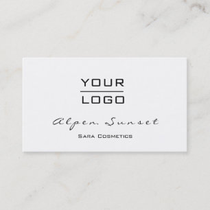 Carte De Visite Logo Artiste maquillage noir blanc tout simplement