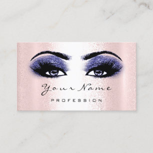 Carte De Visite Logo Artiste maquillage professionnel Marine Blue 