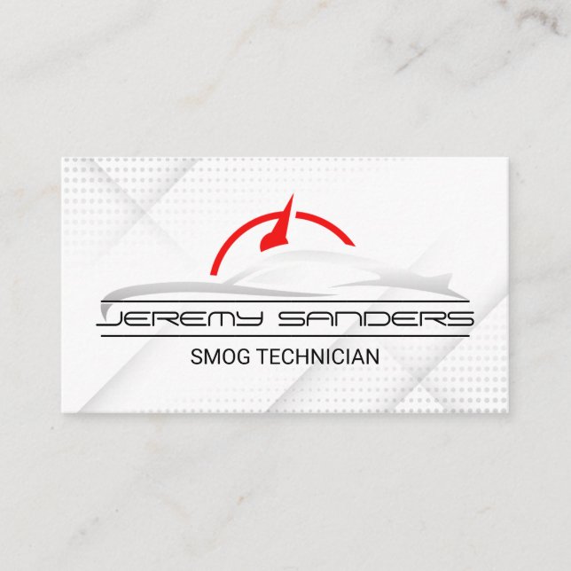 Carte De Visite Logo Auto Modern | Services de voiture | Mécanique (Devant)